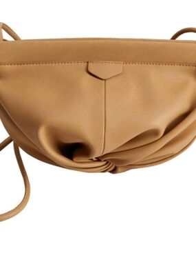 Mango Knotted Shoulder Crossbody Bag in Tan